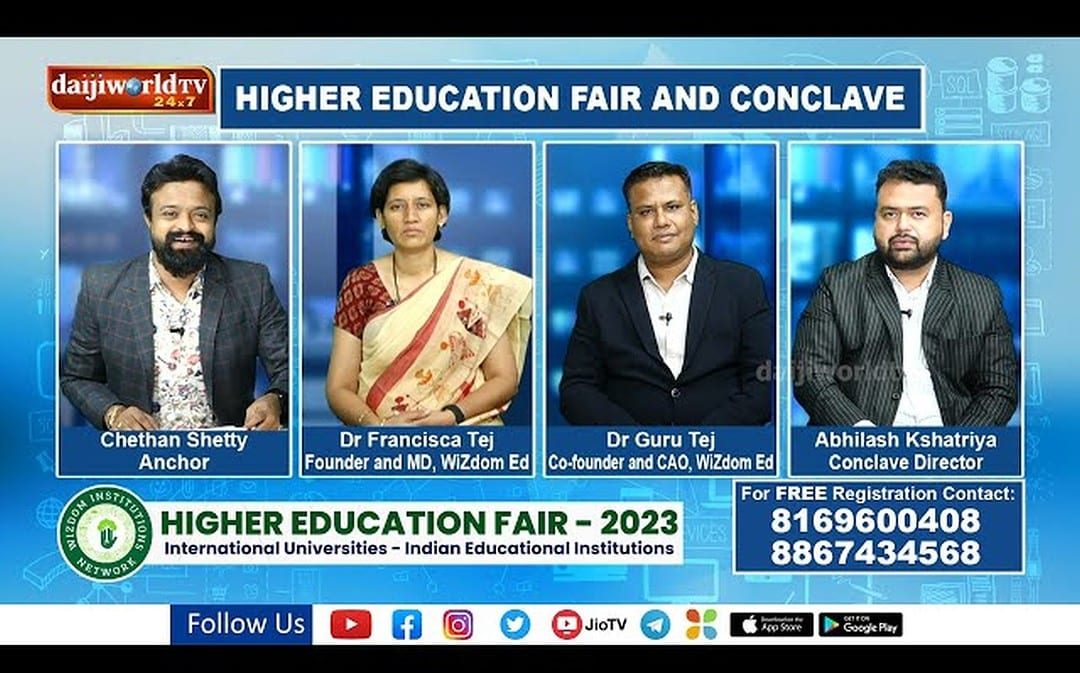 Special Talk on WiZdom Education Higher Education Fair and Conclave│Dr. Francisca Tej│Dr. Guru Tej